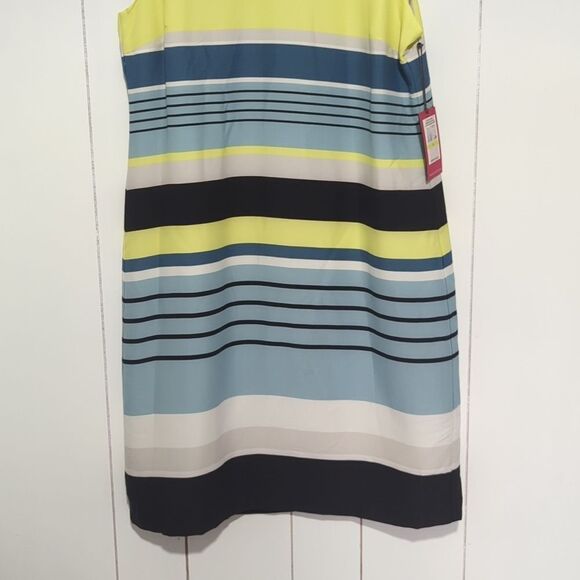 Vince Camuto Summer Luxe Fash Aqua Sphere Dress Size 4 - Picture 3 of 8